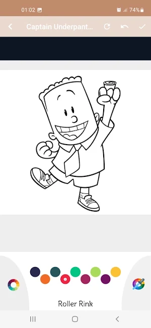 Captain Underpants Coloring Screenshot 3