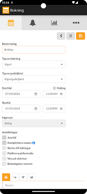 FAS Bokning Screenshot 1