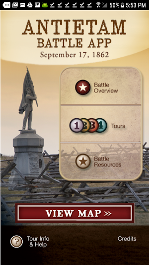 Antietam Battle App Screenshot 0