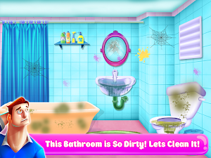 Daddy's Little Prince Helper -Messy House Cleaning Screenshot 1