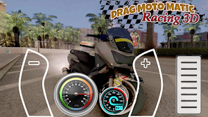 Drag Moto Matic Racing 3D Screenshot 1