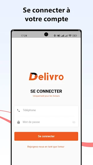 Delivro Livreur Screenshot 1