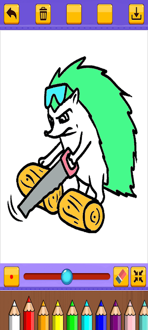 Hedgehog Coloring Screenshot 3