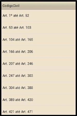 Código Civil Screenshot 2