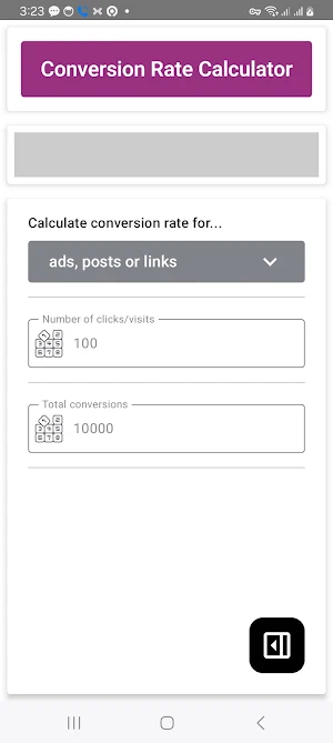 Conversion Rate Calculator Screenshot 3