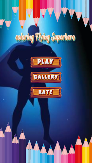 Amazing Superhero Coloring Screenshot 0