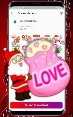 wasticker santa claus 2024 Screenshot 3