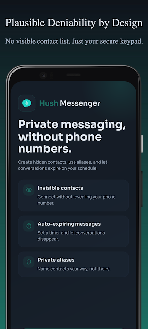 Hush Messenger Screenshot 0