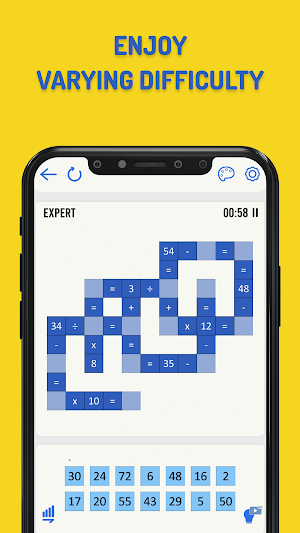 Math Crossmath Puzzle Screenshot 1