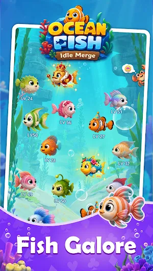 Ocean Fish: Idle Merge Screenshot 3