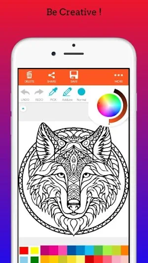 Wolf Coloring Book for Adults 2020 Screenshot 0