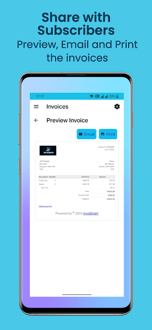 InvoiSmart Billing Platform Screenshot 3