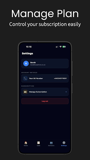 Blue Phone Screenshot 1