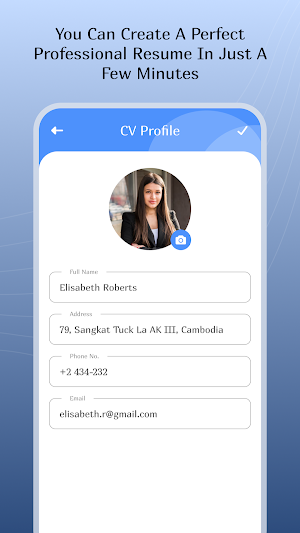 Resume Builder : PDF CV Maker Screenshot 1