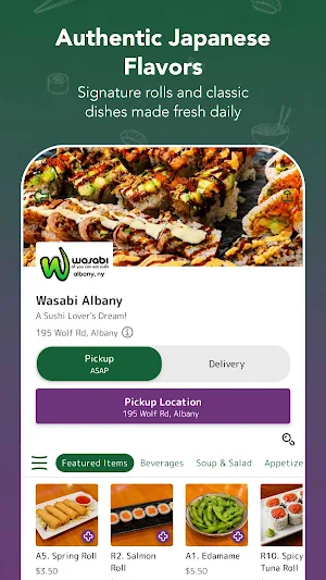 Wasabi Albany Screenshot 1