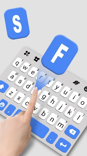 Blue Business Keyboard Theme Screenshot 1