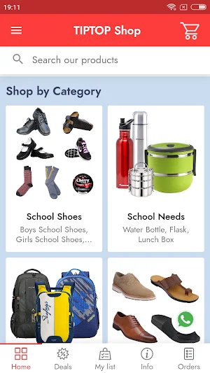 TIPTOP Online Shopping App Screenshot 0