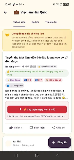 Korea Worker-Người Việt ở Hàn Screenshot 3