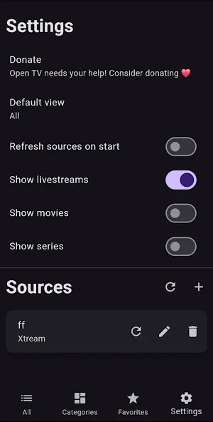 Open TV Screenshot 1