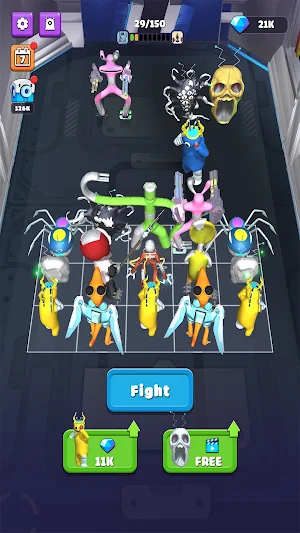 Merge Rainbow Friend 100 Doors Screenshot 1