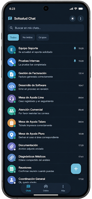 Sofsalud Chat Screenshot 2