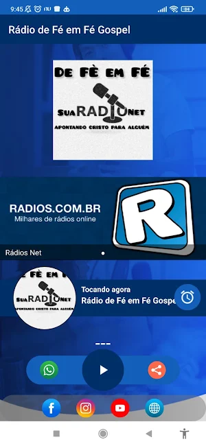 Rádio de Fé em Fé Gospel Screenshot 1