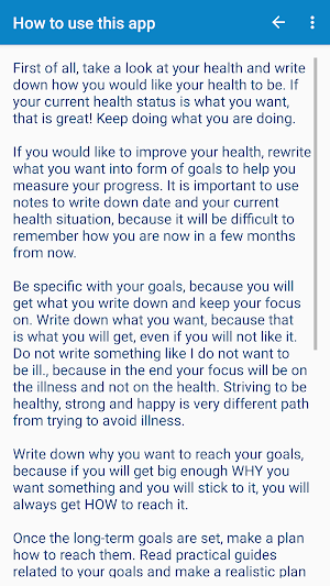 Healthy Life Planner Screenshot 1