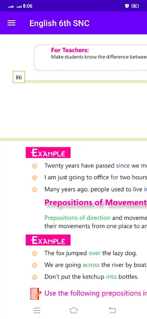 English Class 6th SNC Textbook Screenshot 3