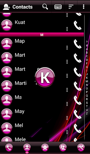 Theme Aero Pink RocketDial Screenshot 2