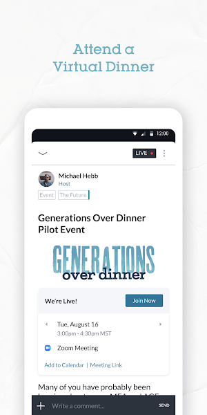 Generations Over Dinner Screenshot 1