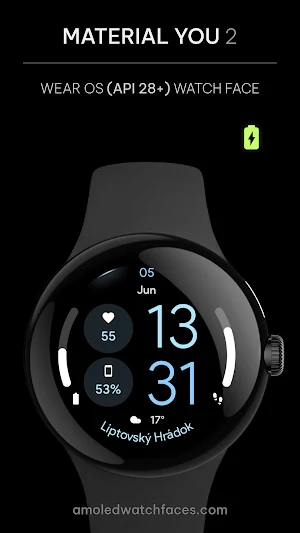 Material You 2: Watch face Screenshot 0