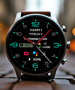 WIN Classic Black Watch Face Screenshot 3