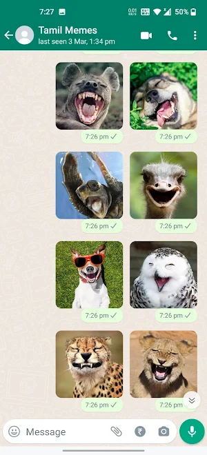 Animals Laughing Stickers Screenshot 1