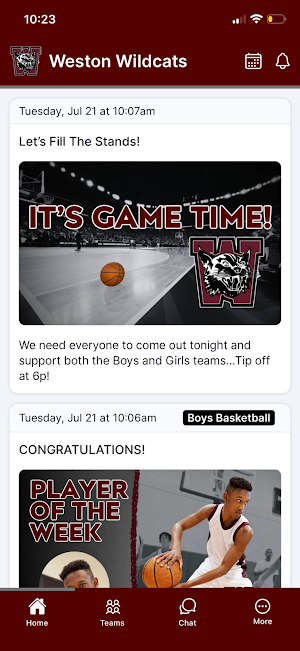 Weston Wildcats Athletics Screenshot 0