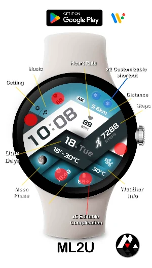 ML2U 218 Watch Face Screenshot 1
