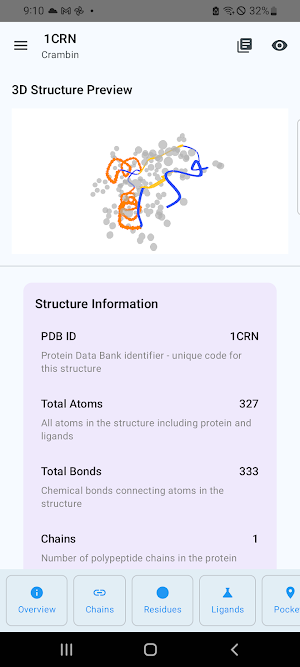 ProteinViewer Screenshot 1