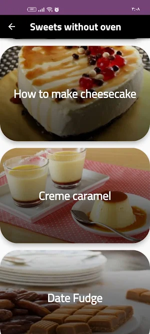 Sweets without oven Screenshot 0