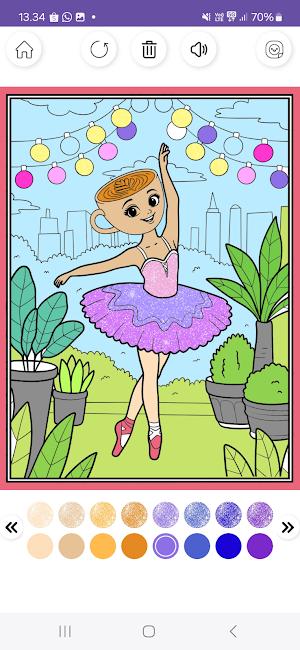 Ballerina Cappuccina Coloring Screenshot 3