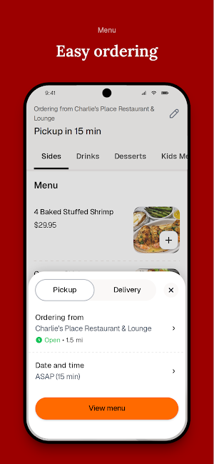 Charlie's Place Restaurant Screenshot 2
