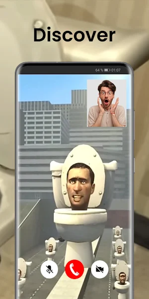 Skibidi Toilet Video Call Screenshot 3