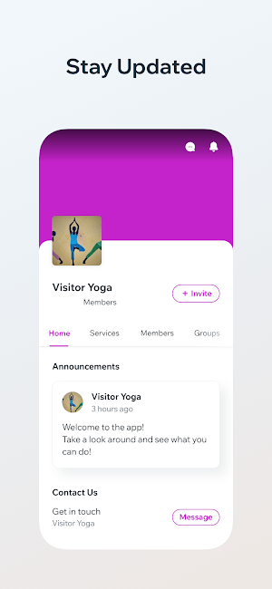 Visitor Yoga Screenshot 1