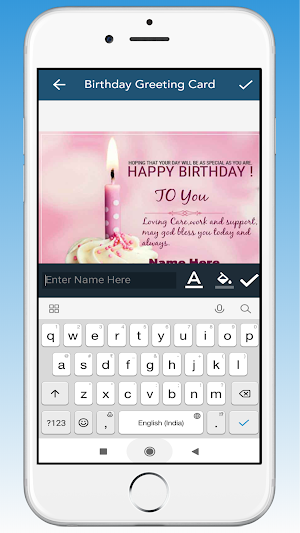 Birthday Card Maker - Name on  Screenshot 2