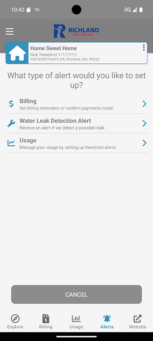 Richland Utilities My Account Screenshot 2