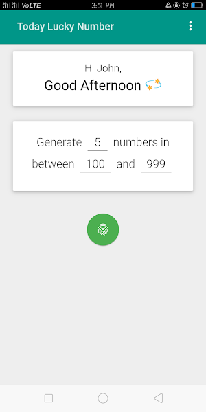 Today Lucky Number Screenshot 2