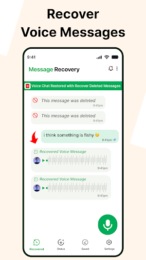 Recover Deleted Messages: WAMR Screenshot 1