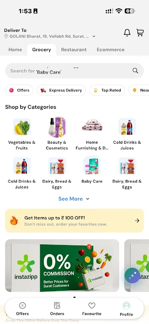 instazipp : Groceries & more Screenshot 2
