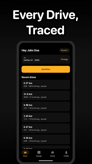DriveTrace - Car Drive Tracker Screenshot 0