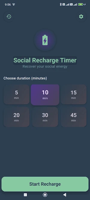 Social Recharge Timer Screenshot 3
