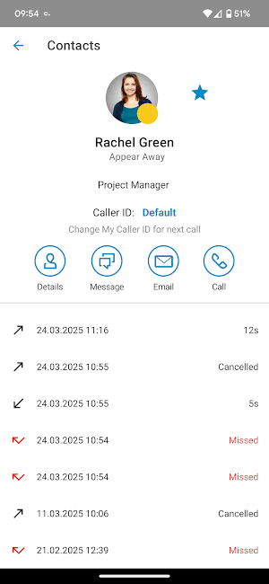 Contact Mobile Screenshot 3