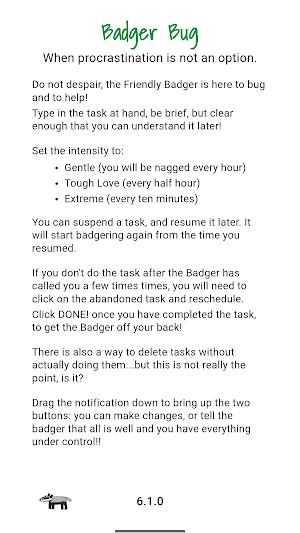 Badger Bug Screenshot 0